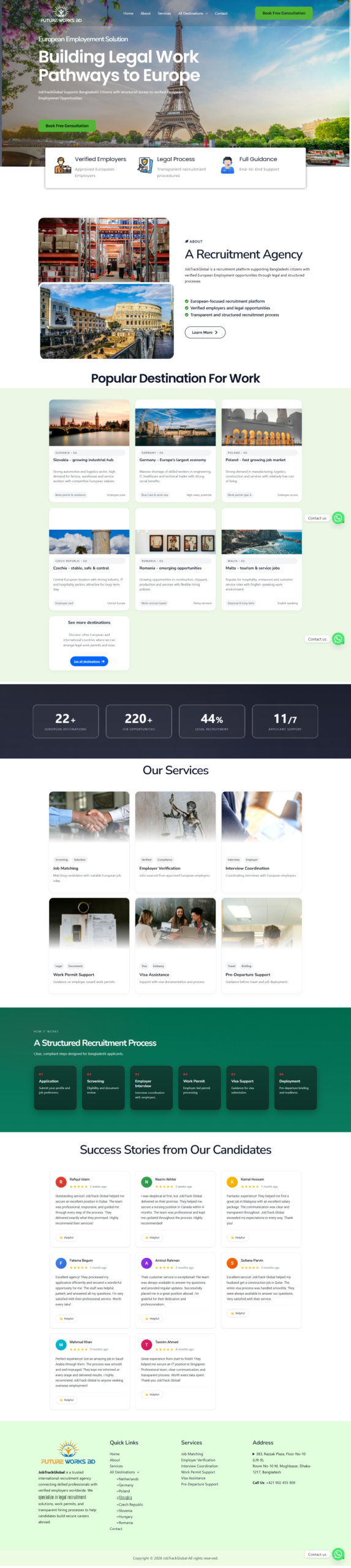 JobTrackGlobal Recruitment Website